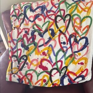 Vera Bradley extra large Colorful Heart Pattern Blanket